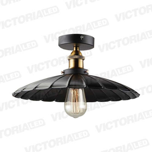 LAMPARA DECORATIVA DE TECHO 1*E27 METAL NEGRO