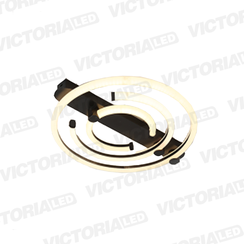 LAMPARA DECORATIVA DE TECHO LED METAL/ACRILICO BLACK