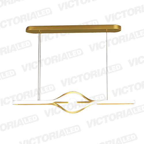 LAMPARA DECORATIVA DE TECHO LED METAL/ACRILICO GOLD