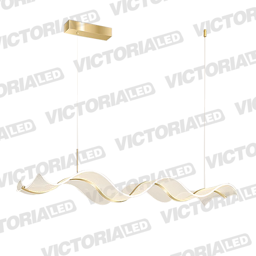 LAMPARA DECORATIVA DE TECHO LED MOSTAZA