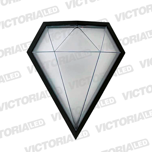 LAMPARA DECORATIVA LED 12W 3000K ALUM/ACRILICO BLACK