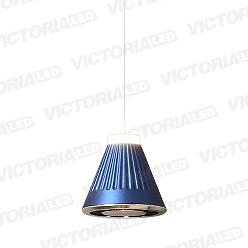LAMPARA DECORATIVA LED 12W 3000K ALUMINIO BLUE