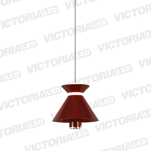 LAMPARA DECORATIVA LED 12W 3000K ALUMINIO BROWN