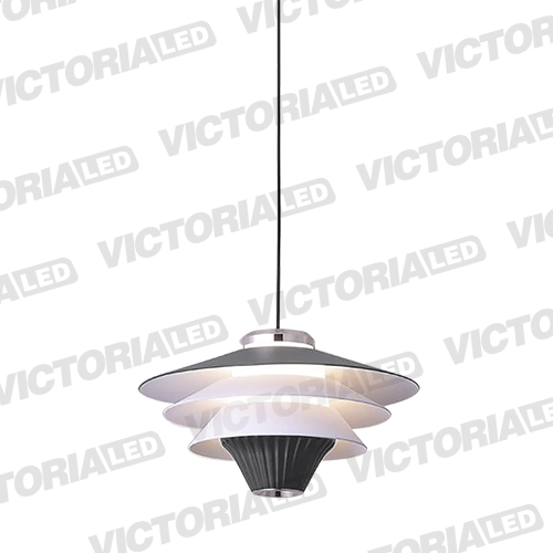 LAMPARA DECORATIVA LED 12W 3000K ALUMINIO MATTE