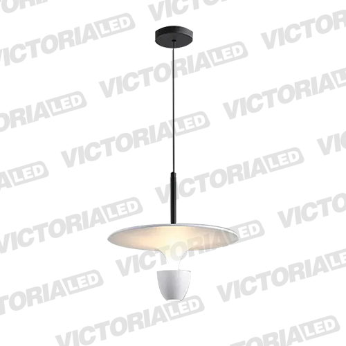 LAMPARA DECORATIVA LED 12W 3000K ALUMINIO WHITE