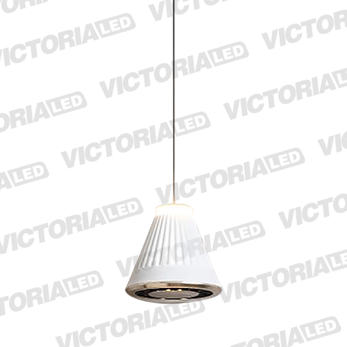 LAMPARA DECORATIVA LED 12W 3000K ALUMINIO WHITE