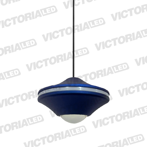 LAMPARA DECORATIVA LED 8W 3000K ALUM/ACRILICO BLUE