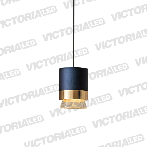 LAMPARA DECORATIVA LED 8W 3000K ALUM/ACRILICO BLUE
