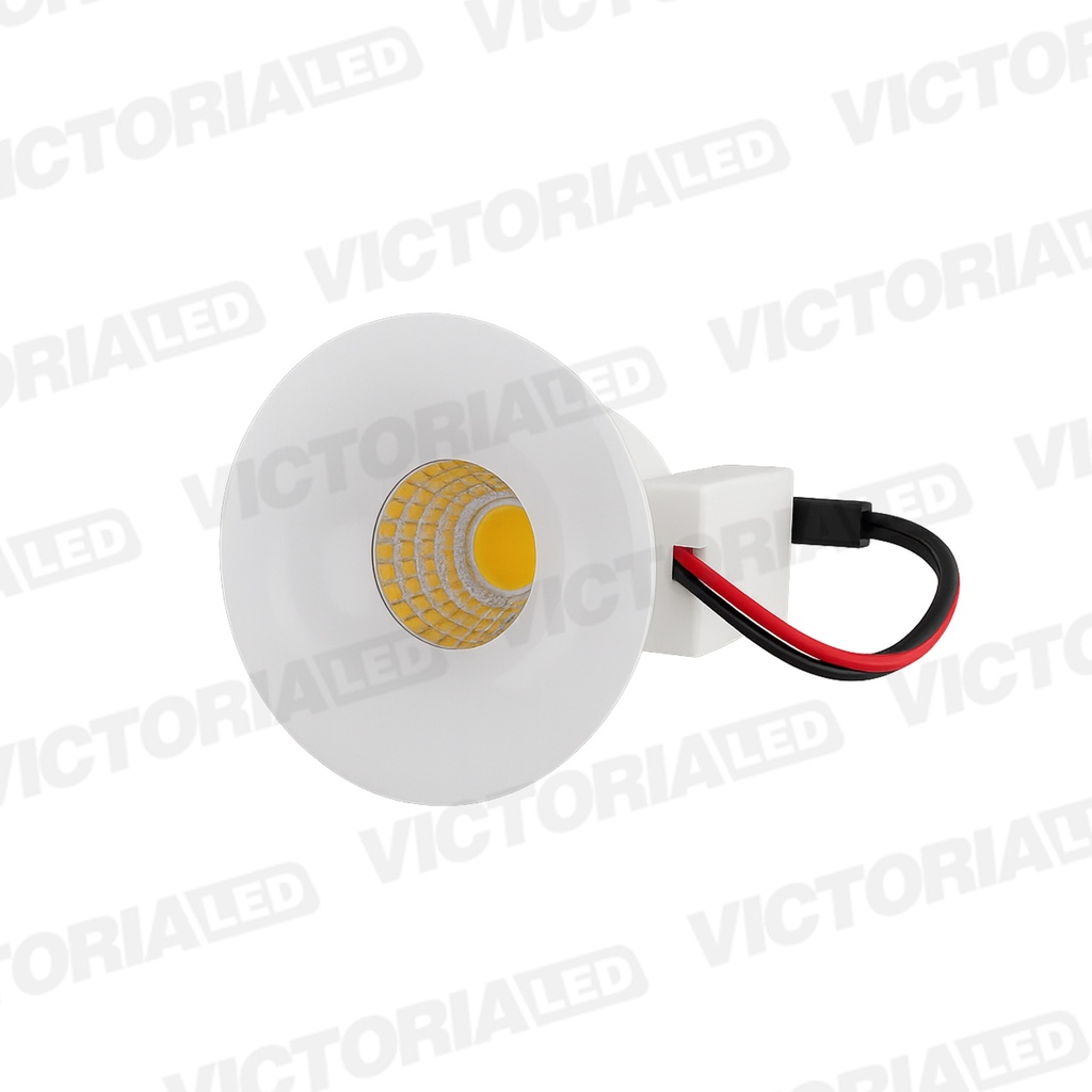 OJO DE BUEY 3W 3500K REDONDO BLANCO 100U/C