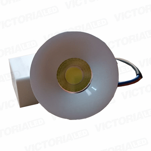 OJO DE BUEY 3W VERDE REDONDO BLANCO 200U/C