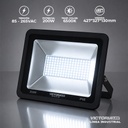 REFLECTOR INDUSTRIAL AC85-265V FP09 IP66 6500K BLACK FULL POWER