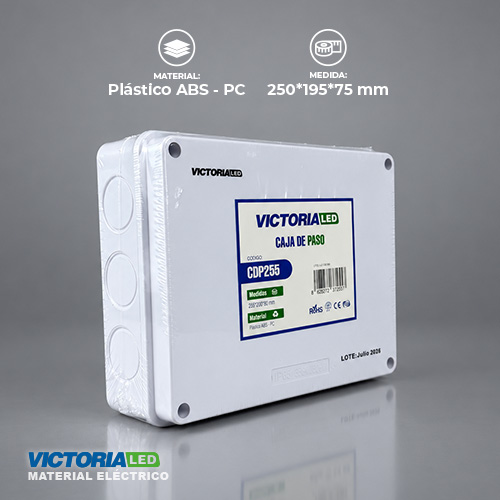 VICTORIA LED CAJA DE PASO 400X350X120MM 10U/C