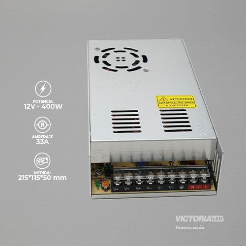 VICTORIA LED FUENTES DE PODER 12V 400W 110-220V