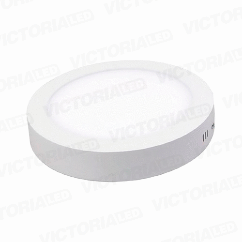 VICTORIA LED PANEL 6500K 12W SOBREPUESTO REDONDO 30U/C