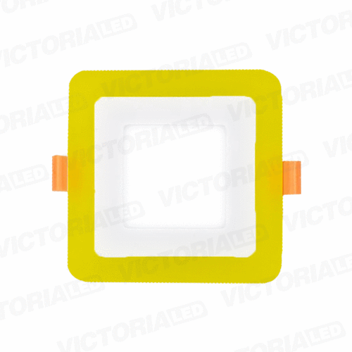 VICTORIA LED PANEL EMP CUA 3W+3W AMARILLO 100U/C