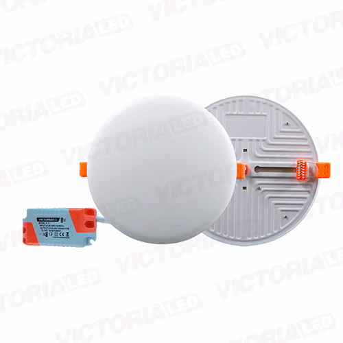 VICTORIA LED PANEL SIN BORDE 18W EMPOTRABLE REDONDO 60U/C