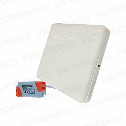 VICTORIA LED PANEL SIN BORDE 18W SOBREPUESTO CUADRADO 40U/C