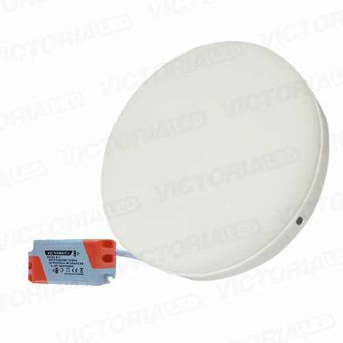 VICTORIA LED PANEL SIN BORDE 48W SOBREPUESTO REDONDO 10U/C