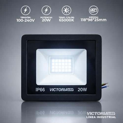 VICTORIA LED REFLECTOR 6500K 100-240V IP66 40U/C