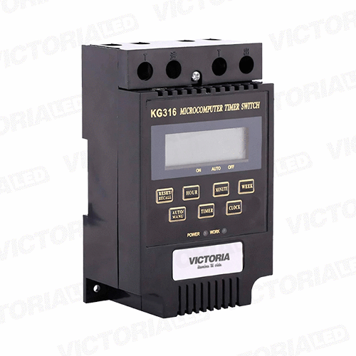 VICTORIA LED TIMER 85-264V AC 25A NEGRO 30U/C