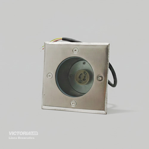 CARCASA PARA PISO CUADRADO 1*GU10 IP67 20U/C