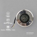 CARCASA PARA PISO RODONDO 1*MR16 IP67 20U/C