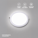 EVA PANEL 6500K 24W EMPOTRABLE REDONDO 20U/C
