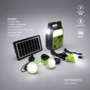KIT SOLAR PORTATIL LINTERNA/3FOCOS3W/USB/RADIO/MP3/BLUETOOTH