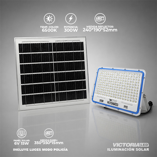 SOLAR REFLECTOR MULTIPUNTO 6500K 300W
