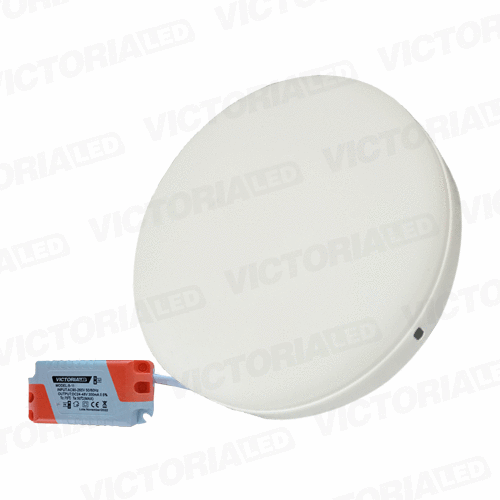 VICTORIA LED PANEL SIN BORDE 36W SOBREPUESTO REDONDO 10U/C