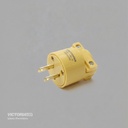ENCHUFE MACHO 2P 125V 15A AMARILLO 25U/C