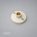 BOQUILLA PLAFÓN DE PLASTICO E27 250V 1.2A 150W BLANCO 10U/C