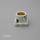 PORTALAMPARA DE PORCELANA E27 110/250V 4A BLANCO 20U/C