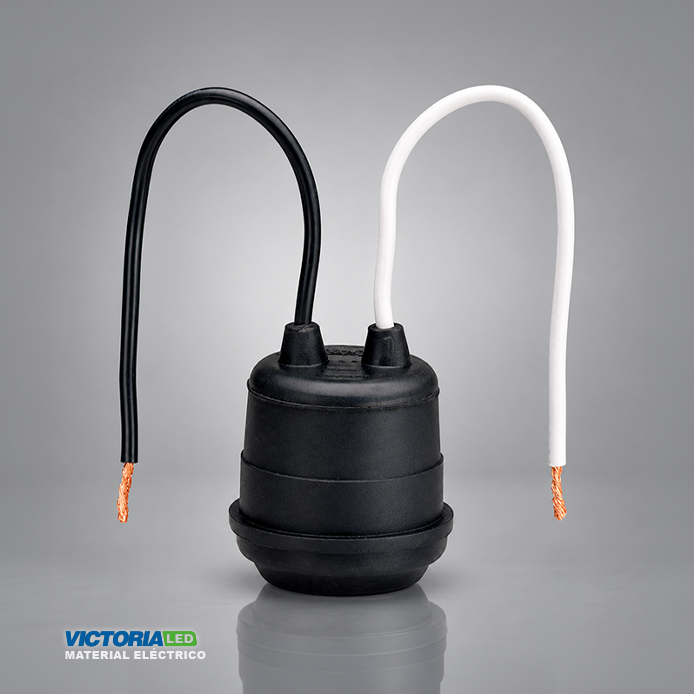 BOQUILLA DE CAUCHO E27 110/250V 660W NEGRO 20U/C