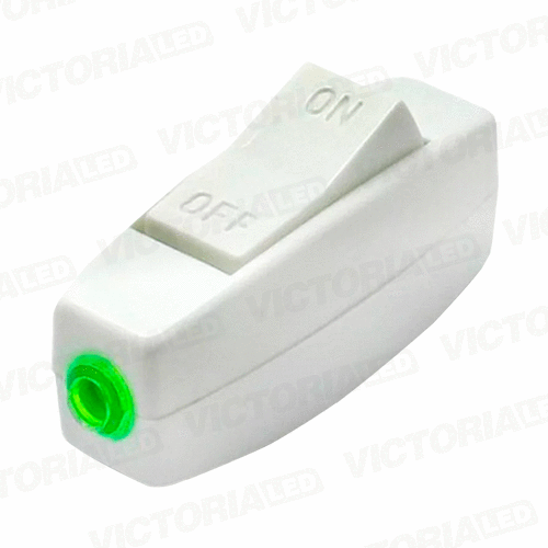 INTERRUPTOR AÉREO DE PASO PLASTICO 104AW BLANCO 50U/C