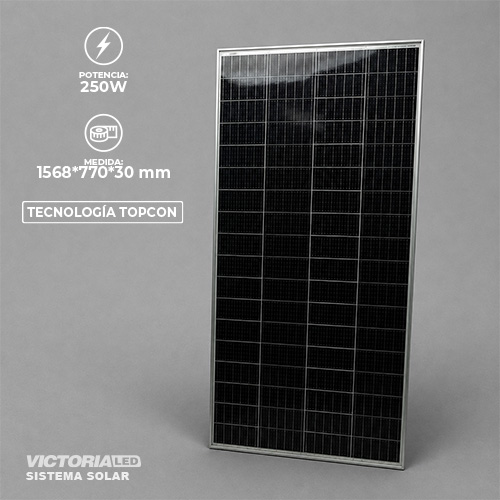 PANEL SOLAR 250W TOPCON MONOFACIAL