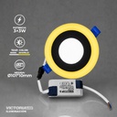 VICTORIA LED PANEL EMP RED 3W+3W AMARILLO 100U/C