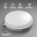 FOCO LED TIPO BARCO REDONDO 18W-6500K 40U/C