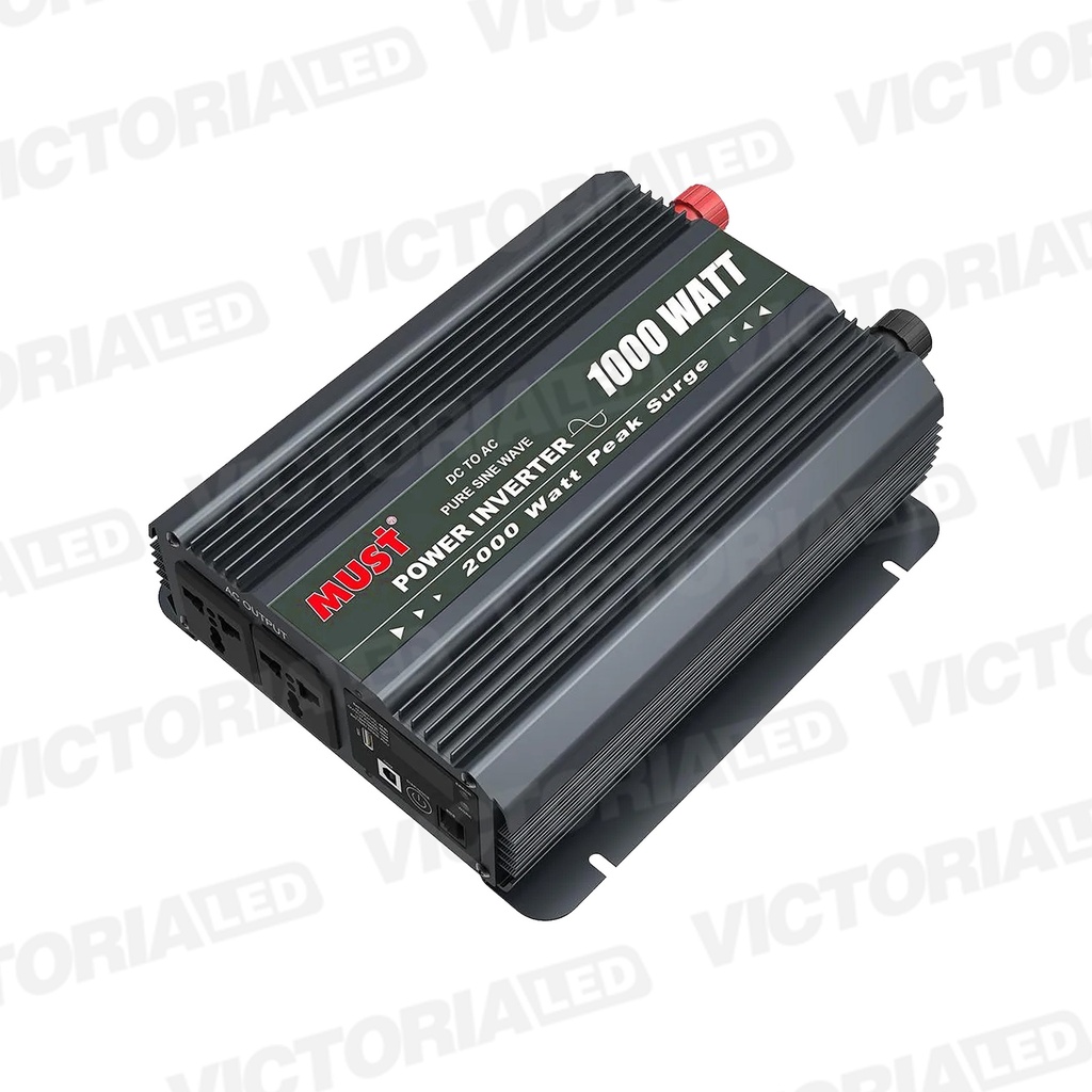 SOLAR INVERSOR ONDA SINUSOIDAL PURA 1KW 12VDC