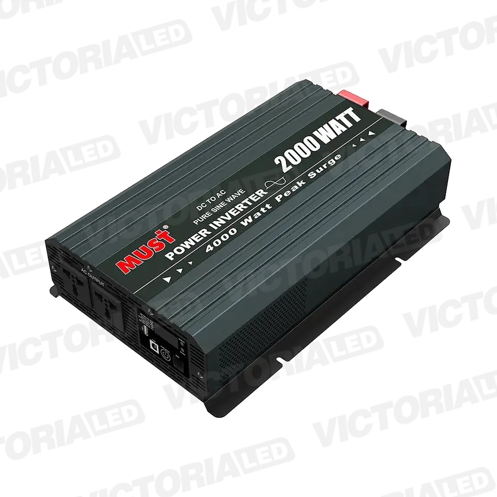 SOLAR INVERSOR ONDA SINUSOIDAL PURA 2KW 24VDC