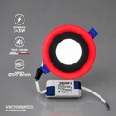 VICTORIA LED PANEL EMP RED 3W+3W ROJO 100U/C