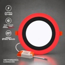 VICTORIA LED PANEL EMP RED 12W+4W ROJO 100U/C