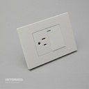 MIXTO INTERRUPTOR + TOMACORRIENTE 16A 125/250V PC BLANCO 10U/C