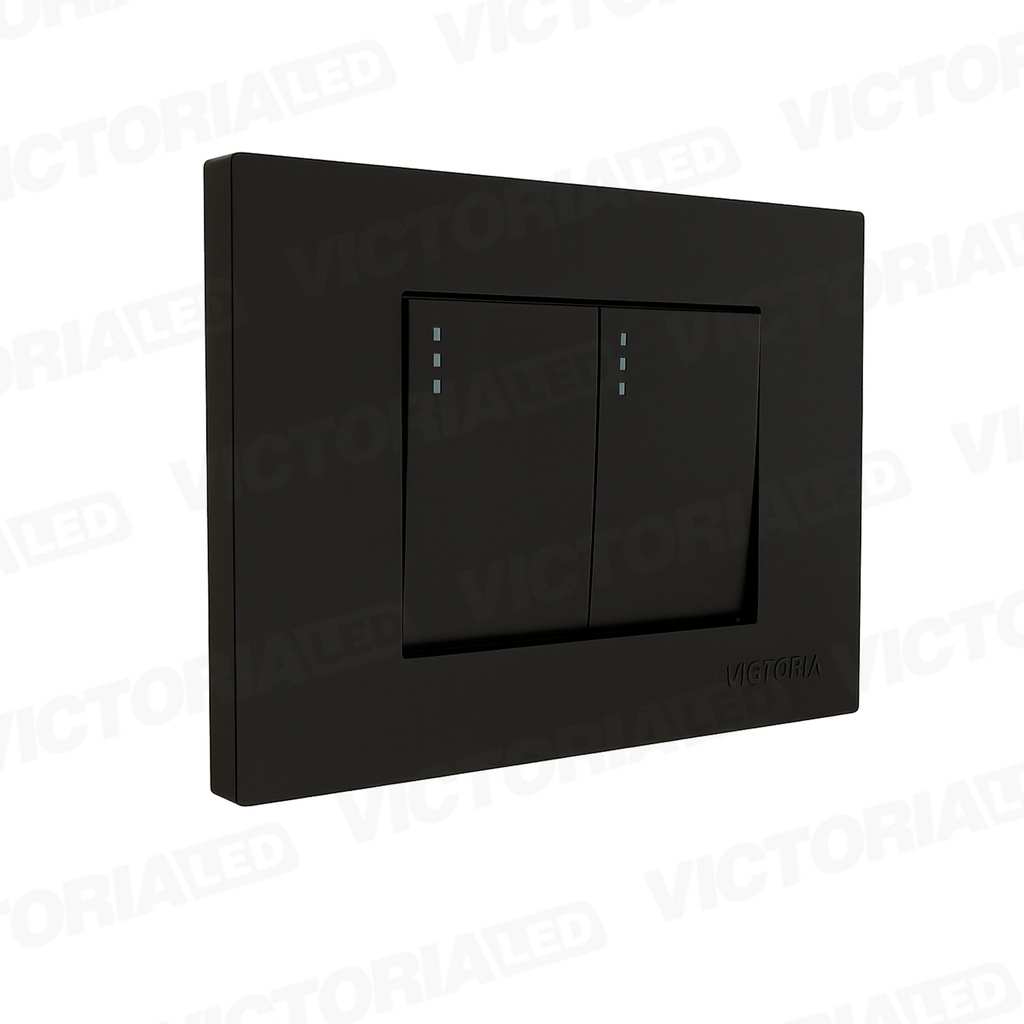 INTERRUPTOR DOBLE CONMUTABLE 16A 125/250V PC NEGRO 10U/C