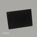 INTERRUPTOR TRIPLE CONMUTABLE 16A 125/250V PC NEGRO 10U/C