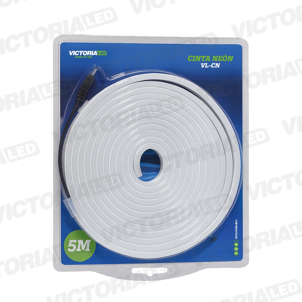 CINTA NEON 5M 3000K IP65 AC100-240V DC12V