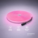 CINTA NEON 5M ROSADO IP65 AC100-240V DC12V