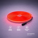CINTA NEON 5M ROJO IP65 AC100-240V DC12V