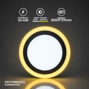 VICTORIA LED PANEL SOB RED 12W+4W AMARILLO 30U/C
