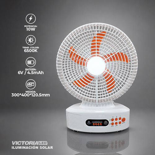 VENTILADOR RECARGABLE 12 PULGADAS DAT EP-312 6U/C